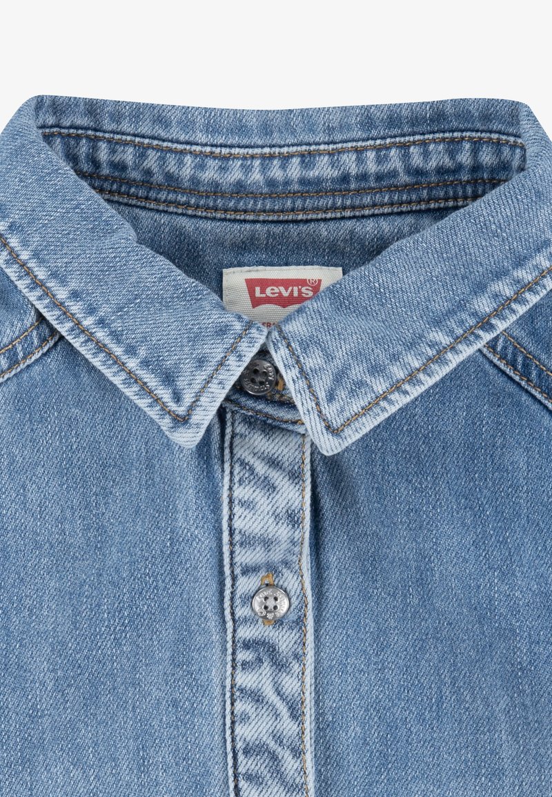Robe Bébé Fille Levi's Style Western - 100% Coton - Design à Boutons Et Col