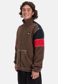 CLEAN COAST BLOCK - Fleecejacke - chocolate brown