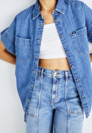 Overhemdblouse - dark-blue denim