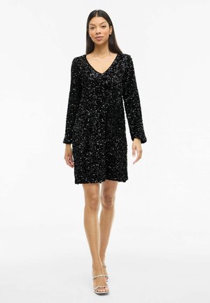 MINI VIFAITH PAILLETTEN - Kokteilikleit/peokleit - black beauty