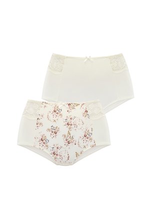 2PACK - Briefs - creme bedruckt creme