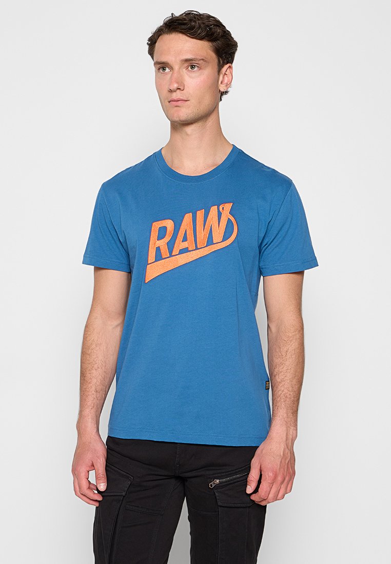 G-Star T-shirt print blauw