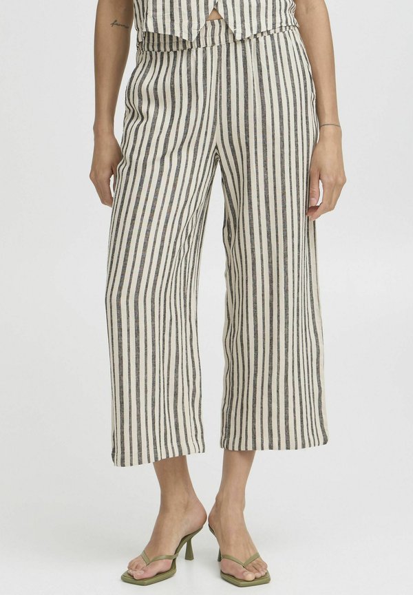 BYFalakka - Trousers - rainy day stripe mix