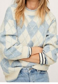 Mango Neule - light blue