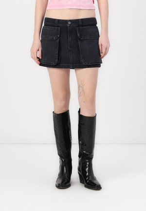 TON - Mini suknja - black denim
