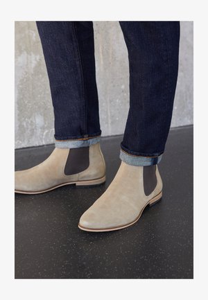 Zign LEATHER - Classic ankle boots - sand