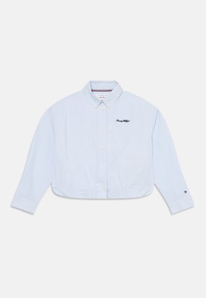 Tommy Hilfiger, CROPPED SHIRT LS - Skjortebluser - sky blue stripe