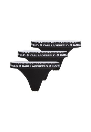 KARL LAGERFELD LOGO BRAZILIAN 3 PACK - Trosor - black