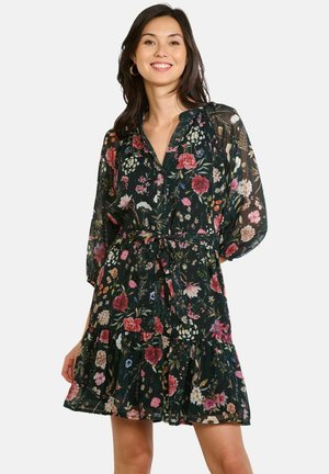 FLORAL BELTED  - Blousejurk - bottle green