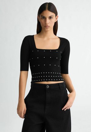 WITH STUDS - Pulover - black