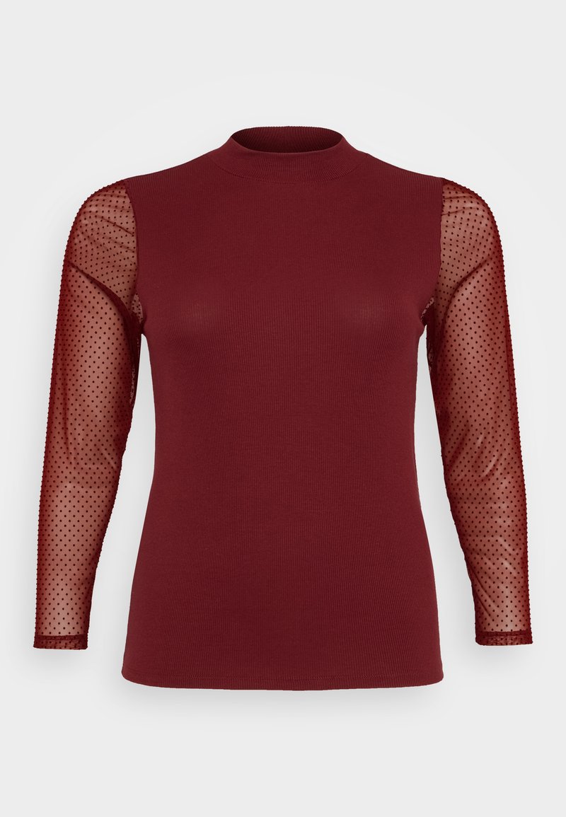 ONLY Carmakoma Longsleeve donkerrood