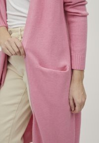 VILA VIRIL LONG CARDIGAN - Casaco de malha - wild rose