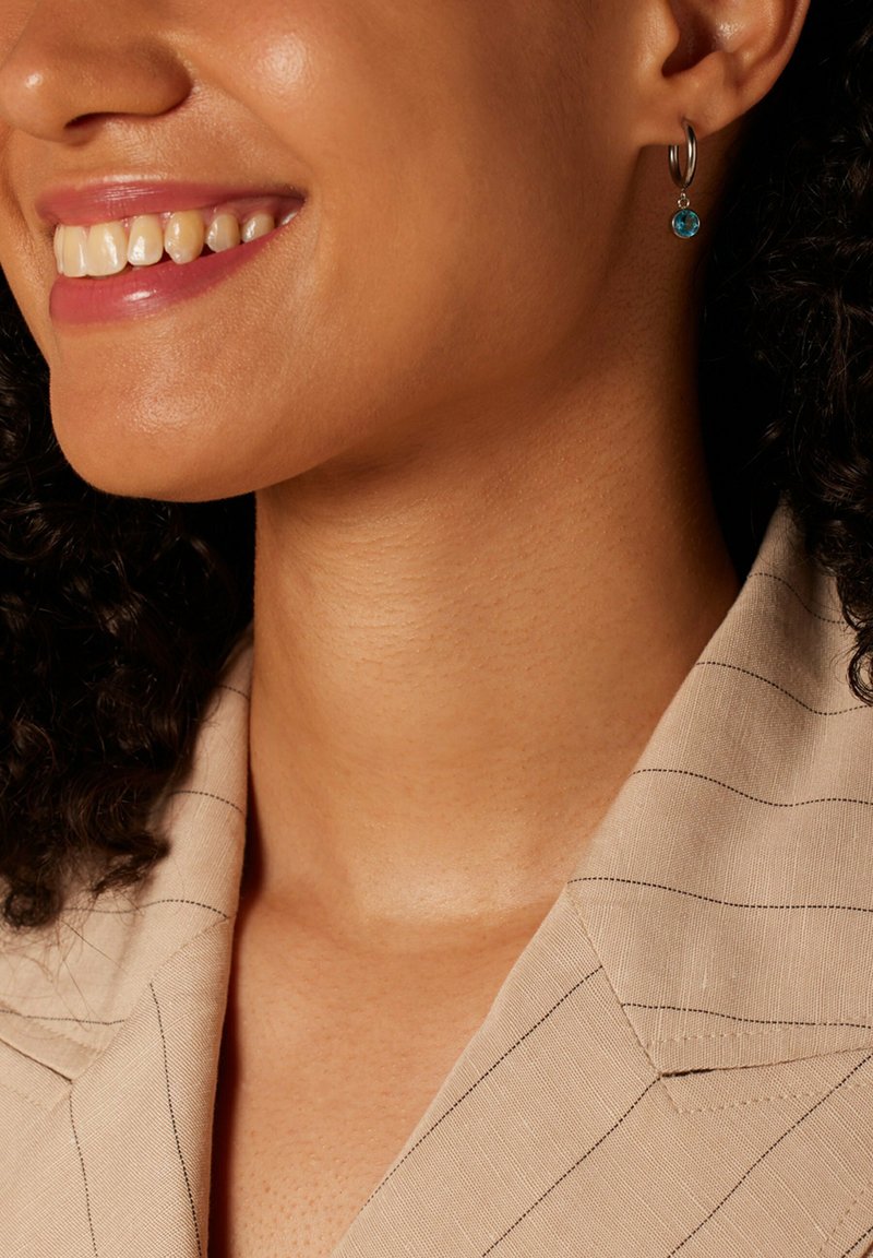 Lucardi Ohrringe - silver-coloured/aqua