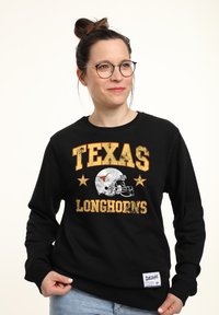 Henry Tiger TEXAS UNIVERSITY LONG HORNS - Mikina - black