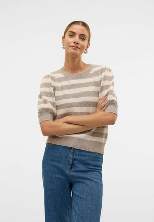 VMDOFFY 2/4 O-NECK GA NOOS - T-shirt imprimé - moon rock