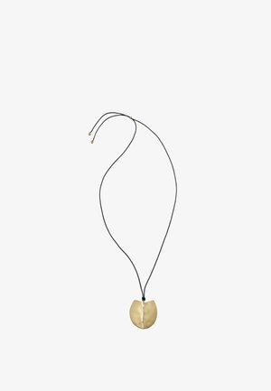 Massimo Dutti, LONG SHIELD-EFFECT PIECE NECKLACE. - Náhrdelník - gold-coloured