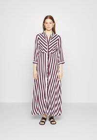 YAS YASSAVANNA LONG DRESS - Robe chemise - winetasting/white