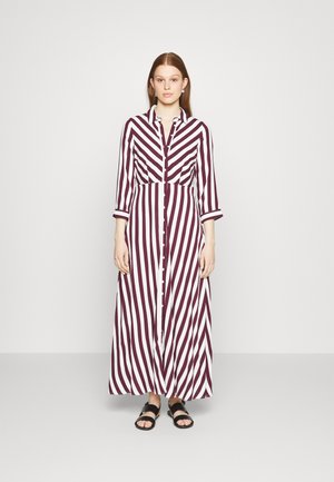 YASSAVANNA LONG SHIRT - Maxikjole - winetasting/white