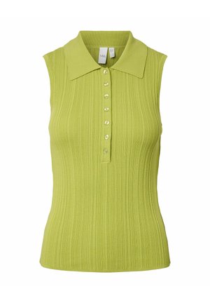 YAS, STRICKOBERTEIL YASTANKI POLO - Polosärk - apple green