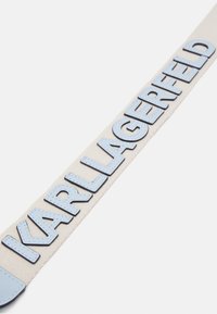 KARL LAGERFELD CIRCLE TOTE PERFORATED - Borsa a mano - arctic blue