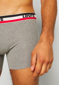Levi's® LOGO BOXER BRIEF 2 PACK - Calzoncillos - black/grey melange