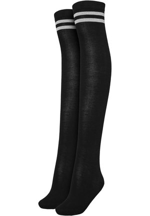 LADIES OVERKNEE SOCKS 2-PACK - Overkneestrumpor - black  black black