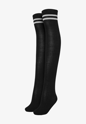 LADIES OVERKNEE SOCKS 2-PACK - Overkneestrümpfe - black  black black