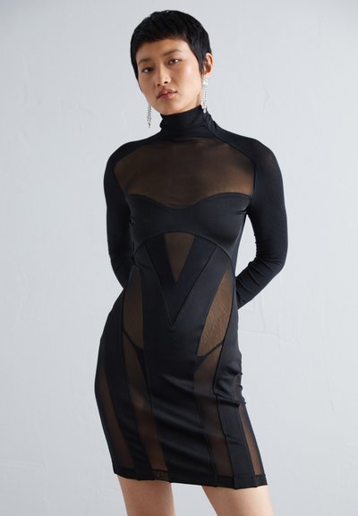 Et Ochs SLOANE CUTOUT MINI DRESS - Robe de soirée - black