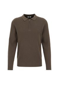 WE Fashion FUNDAMENTALS - Polo krekls - dark green