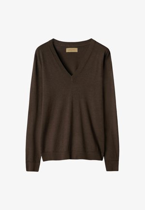 Falconeri, FALCONERI - Striktrøje - brown