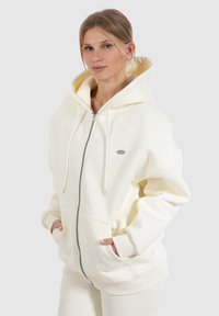 Smilodox EDA FULL ZIP HOODIE - Sudadera con cremallera - creme