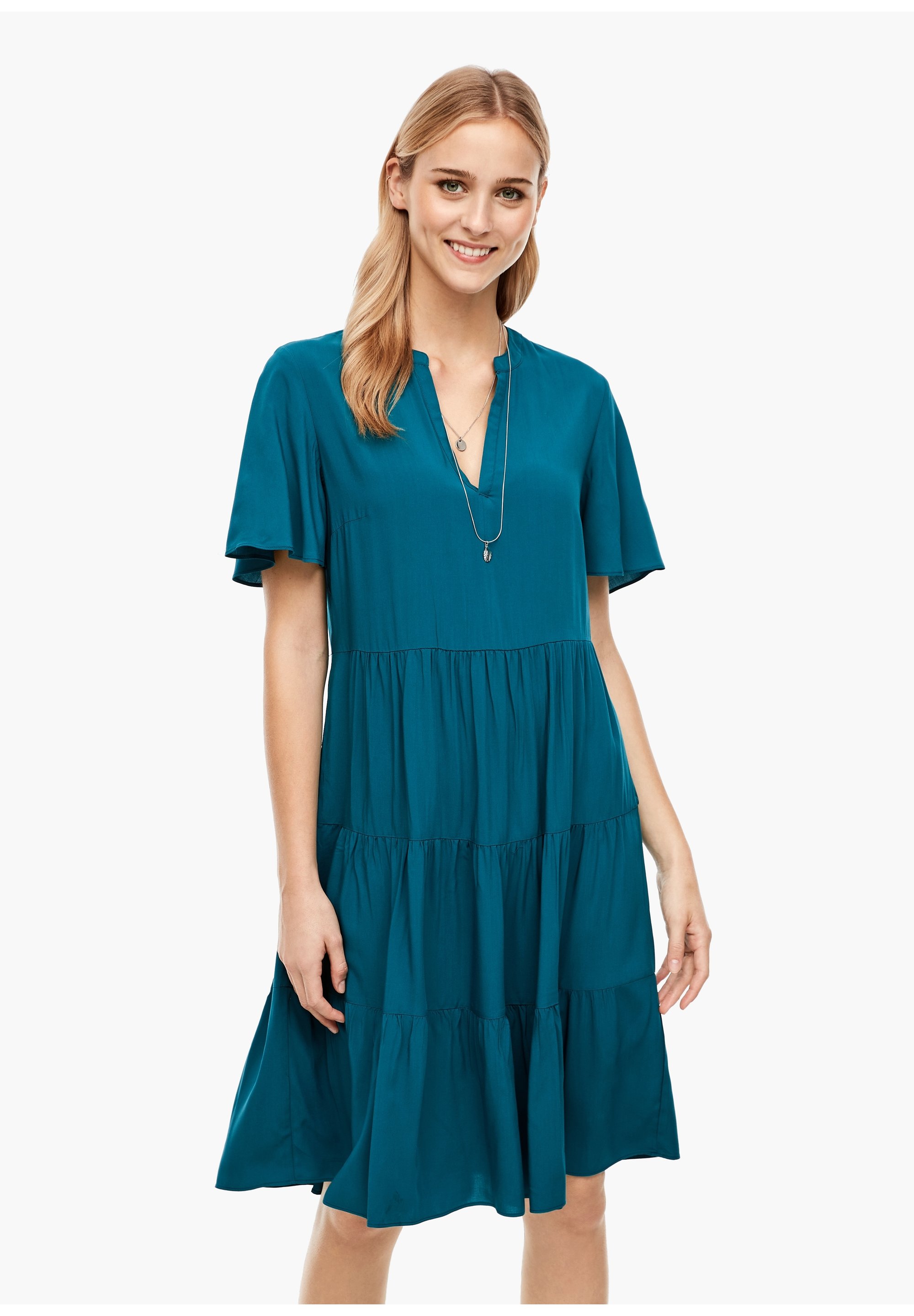KLEID KURZ - Freizeitkleid - petrol KLEID KURZ - Freizeitkleid - petrol