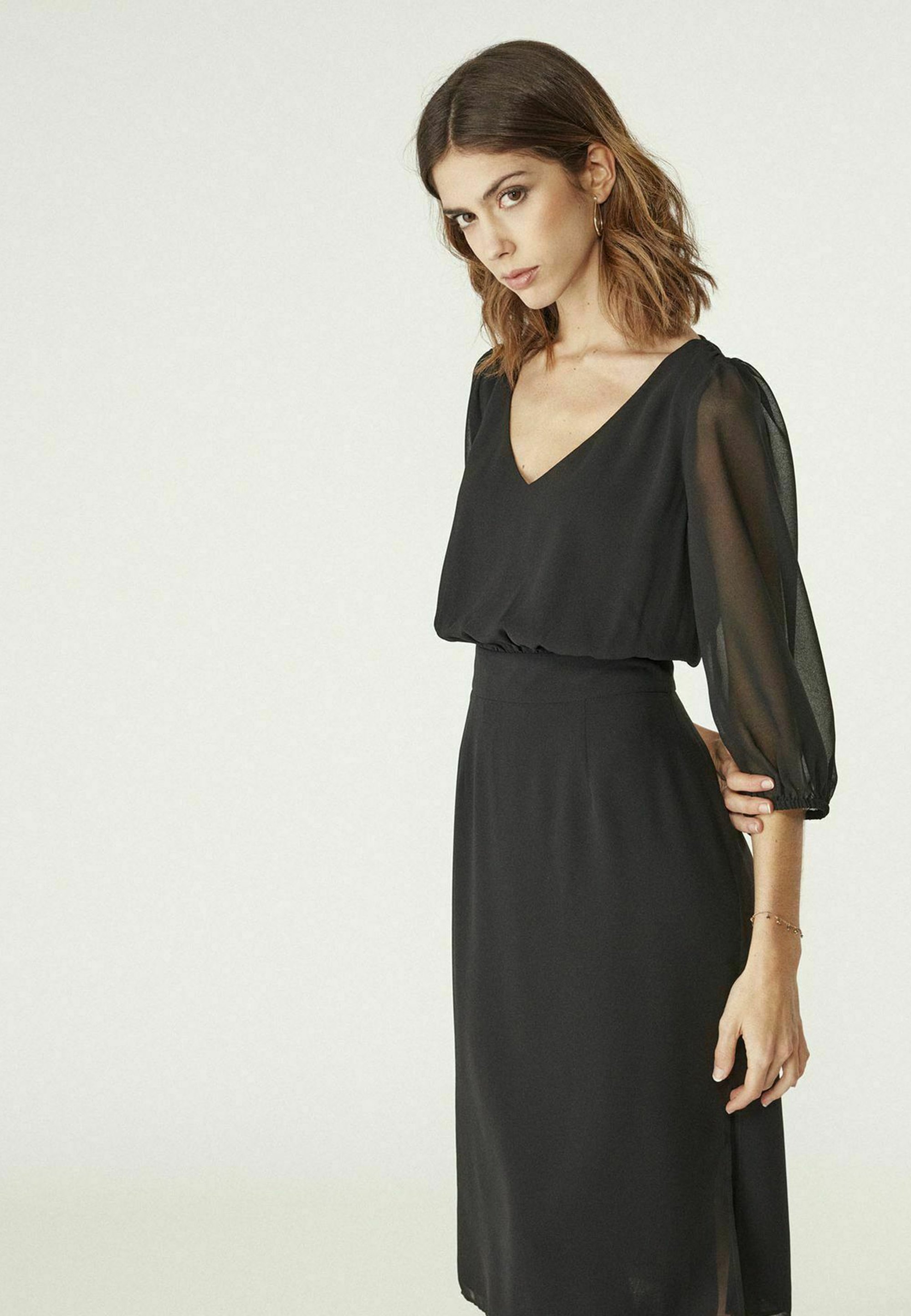 Robe Habillée Nafnaf Robe Noire Dress Tulle Naf Naf Robe Soldes