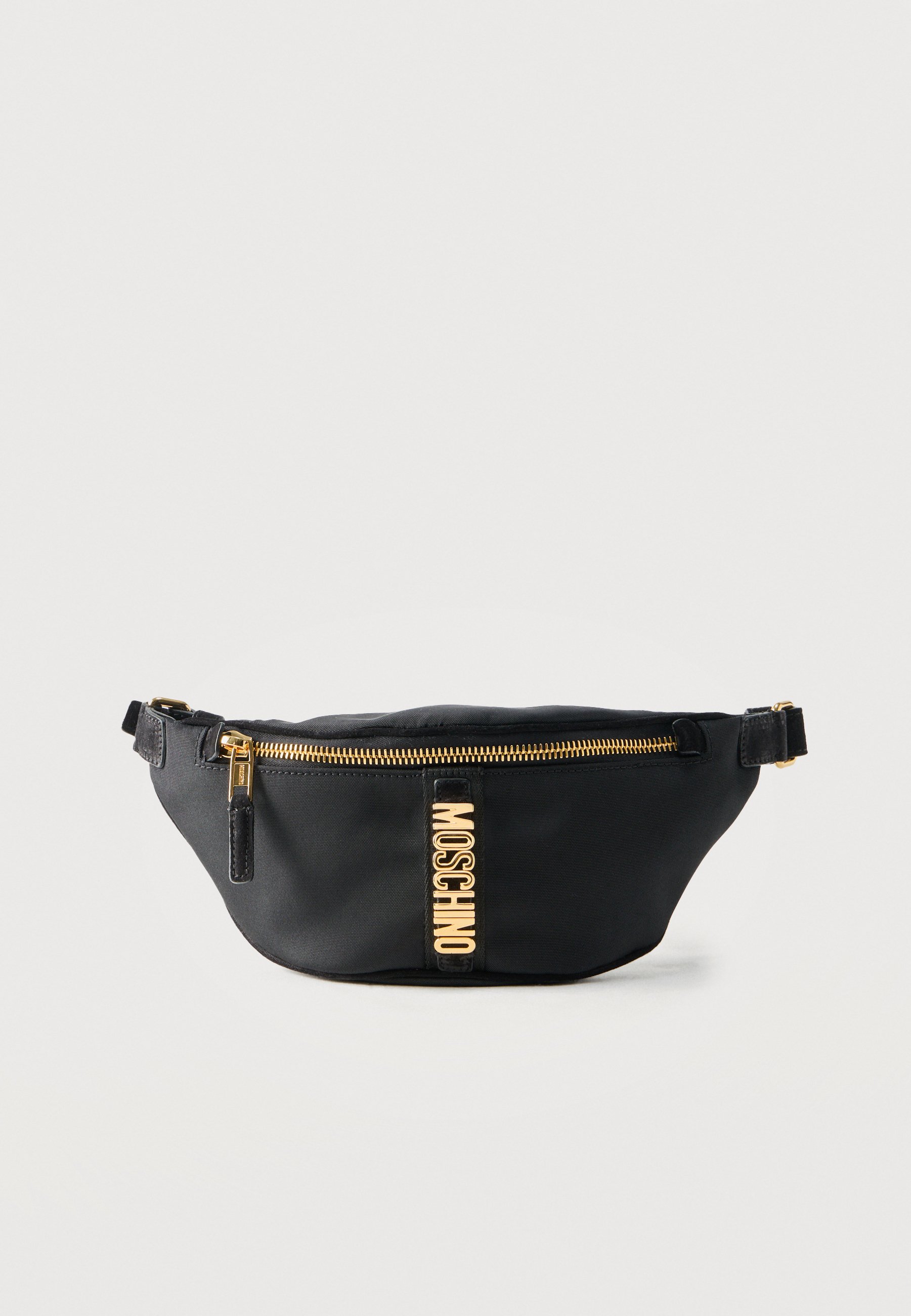 nike belt bag black and gold