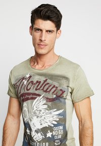 Key Largo MONTANA - Camiseta estampada - military green