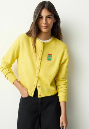 TALL FIT - CREW NECK - Strickjacke - yellow pickles embroidery