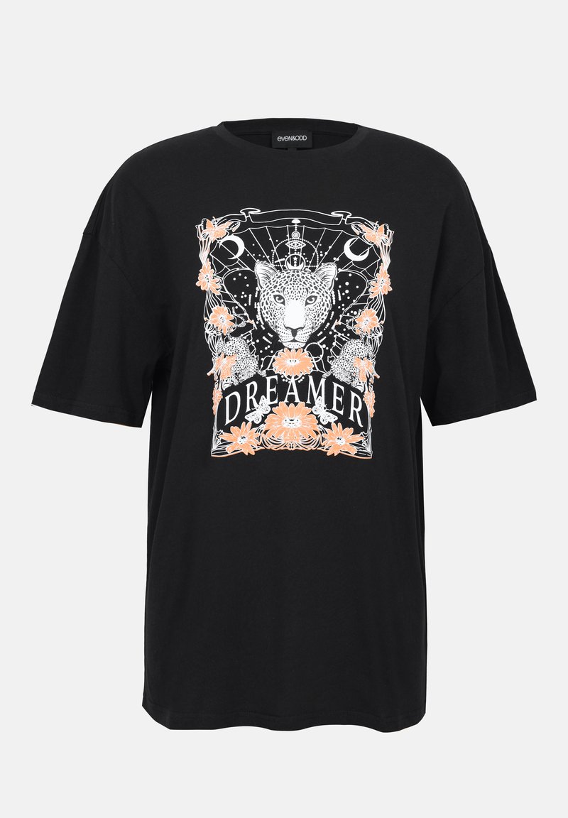Even&Odd T-shirt print zwart