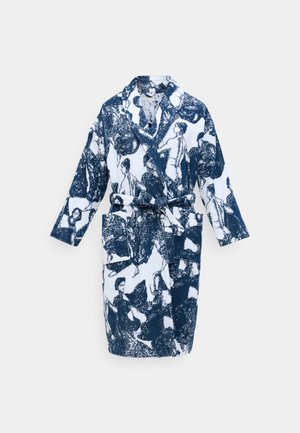 TOWEL ROBE - Halja - flora navy