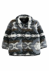 BORG-REGULAR FIT - Giacca in pile - blue navy pattern
