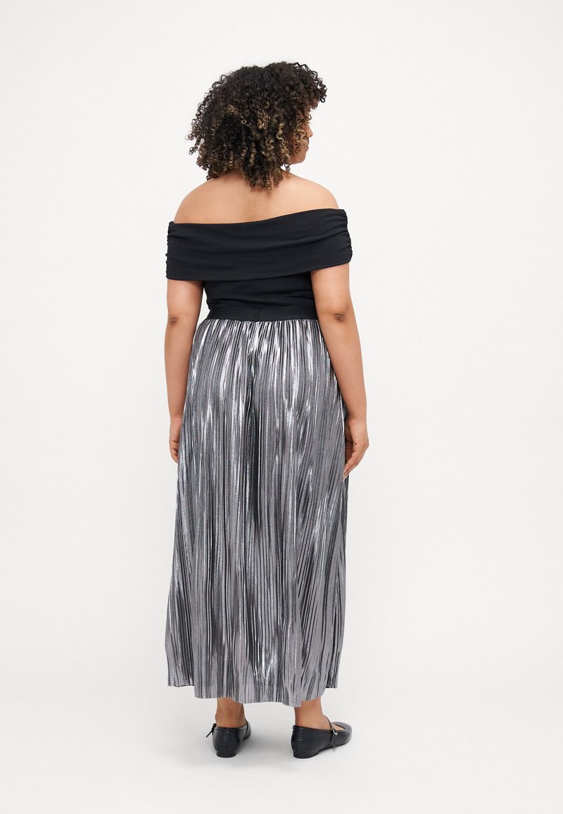 Jupe Sportmax CODE - Taille Haute Grise En Coton - Évasée - Taille 42 - Occasion Très Bon état