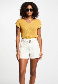 Morgan - SHORT-SLEEVED - Print T-shirt - jaune moutarde Thumbnail Image 1