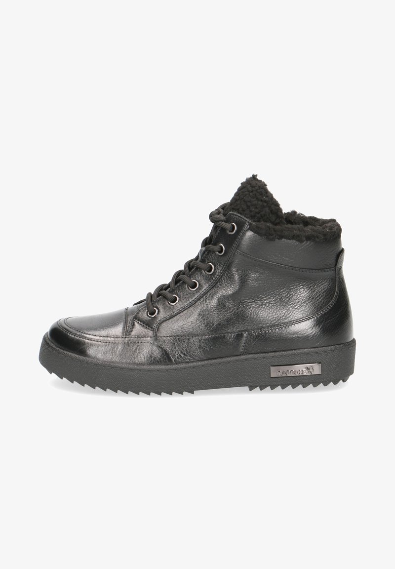 Caprice Schnürstiefelette - black nappa