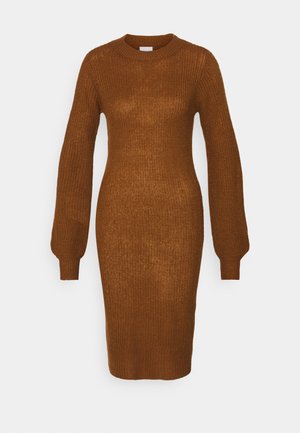 Gebreide jurk - brown