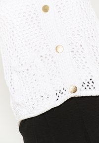 SLEEVELESS OPENWORK - Veste sans manches - optical white