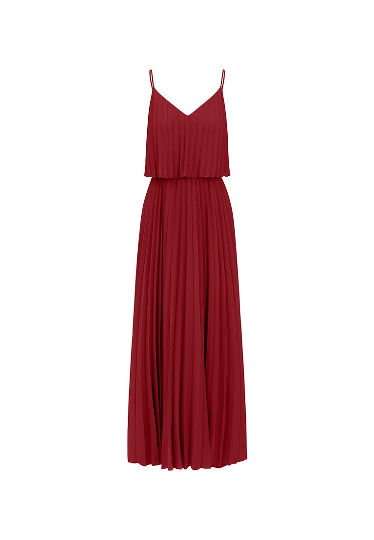 Apart Glamour Maxi-jurk bordeauxrood