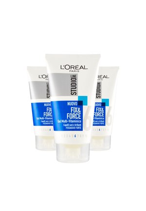 L'ORÉAL PARIS GEL PER CAPELLI STUDIO LINE FIX&FORCE, FISSAGGIO FORTE, 150ML - 3 PACK - Trattamenti capelli - trasparente