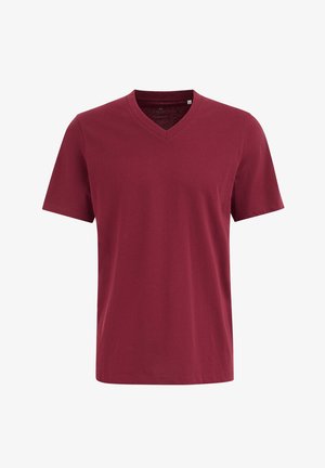 WE Fashion, T-Shirt basic - saffron red