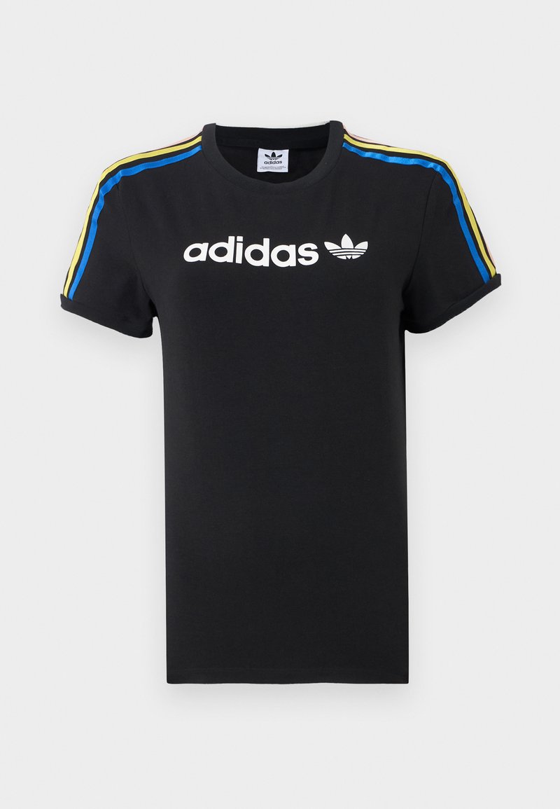 adidas Originals T-shirt print zwart adidas Originals T-shirt print zwart