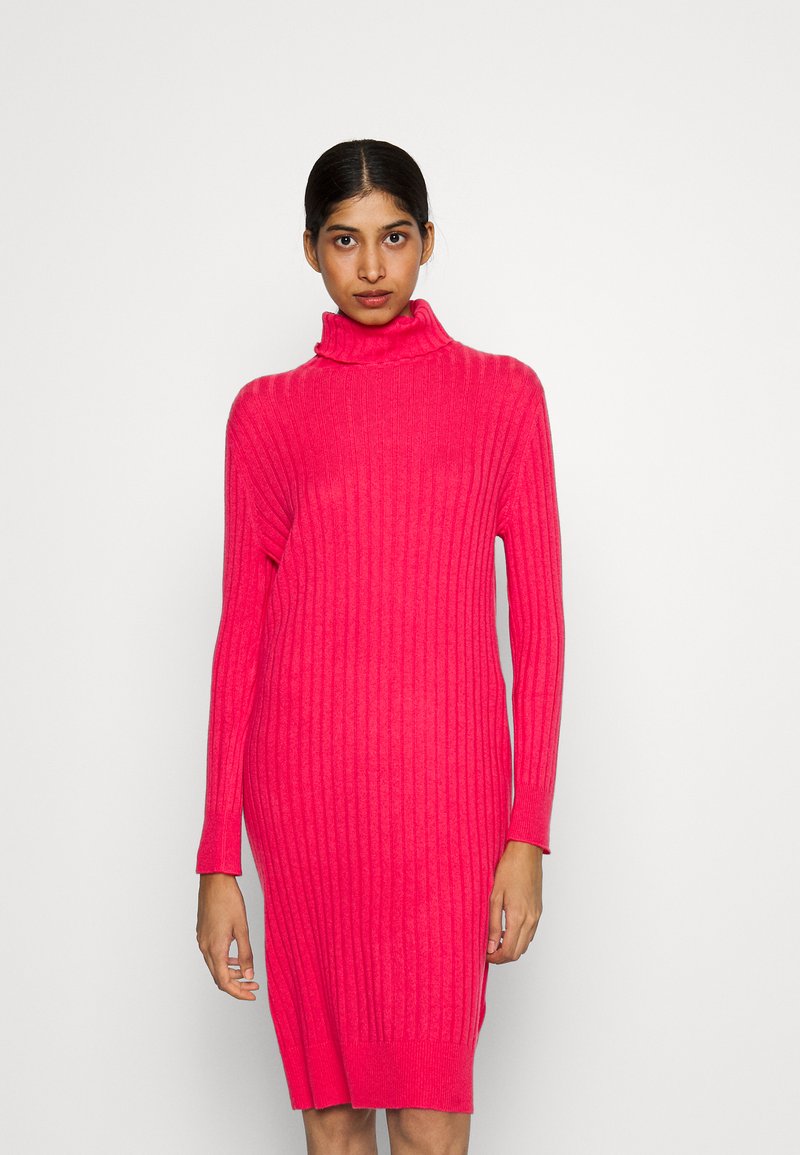 pure cashmere TURTLENECK DRESS Strickkleid hot pink/pink Zalando.at