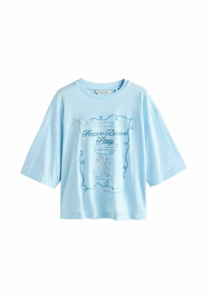 Print T-shirt - blue